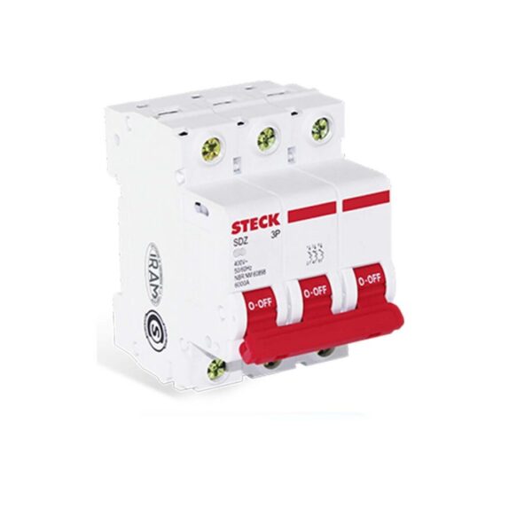 Mini interruptor tripolar 32 A steck