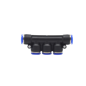 Racor  tipo unión triple 6 mm